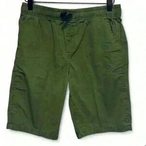 Lands' End Boys' Green Elastic Waist Sweat Shorts Size Large